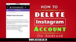 How To Delete Instagram Account In 2021